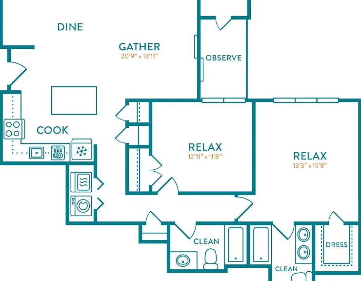 Saybrook Floorplan Diagram