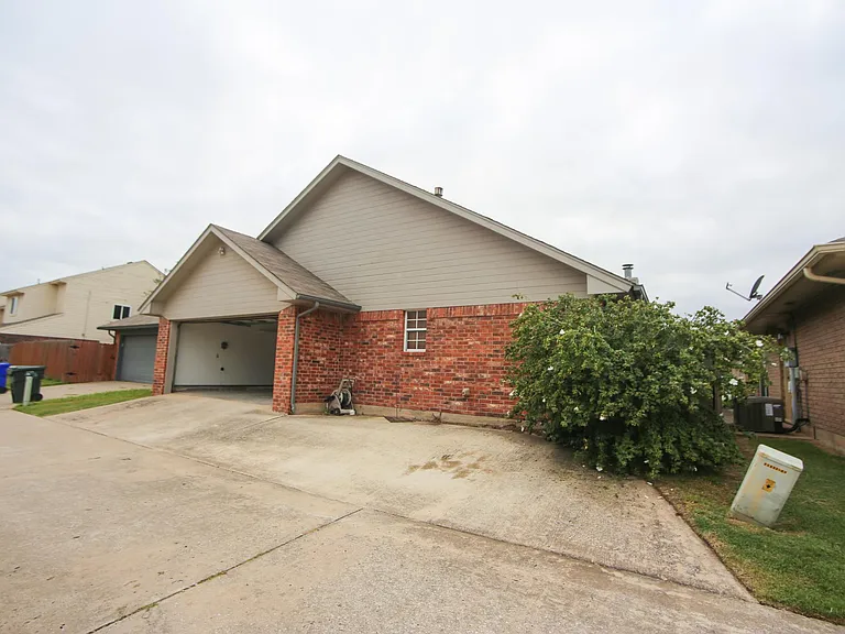 Garage at the back of the house