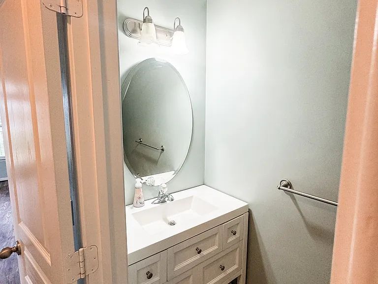 First floor half bath.