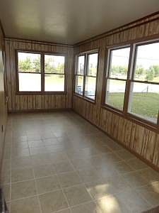 Sun room with new tile