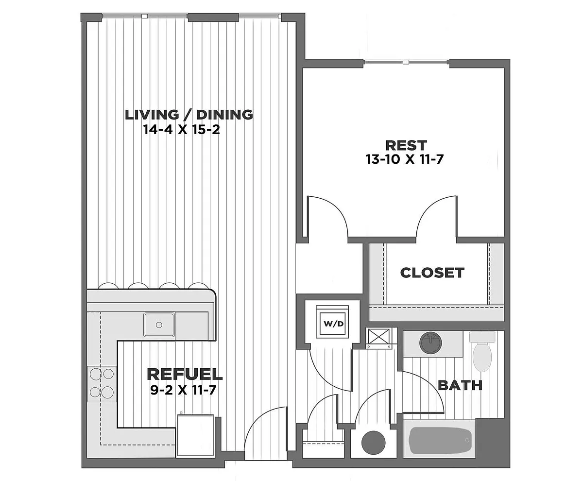 Floor plan A1B