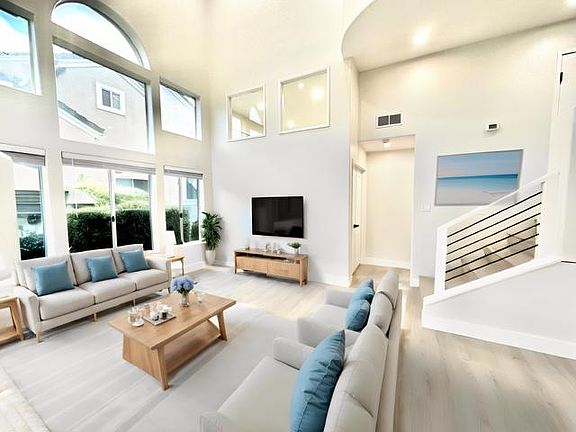 Living room - virtually staged