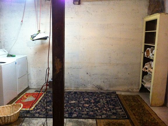 Basement with w/d and storage