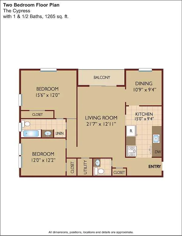 Floor plan $1.97/sq.ft. - The Cypress