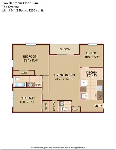 Floor plan $1.89/sq.ft. - The Cypress
