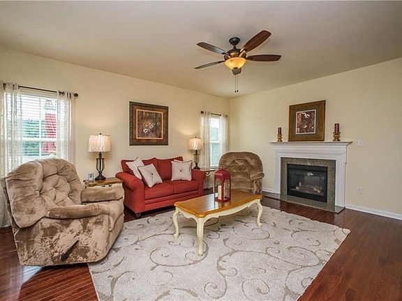 Family room has a gas fireplace.