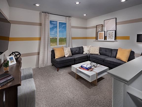 Loft in the 3524 floorplan taken at a Meritage Homes community in Manteca, CA.