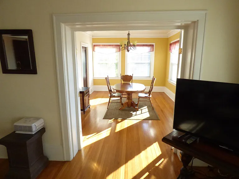 From living room looking into dining room