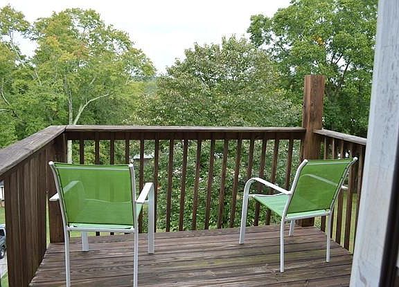 Deck off of the kitchen.