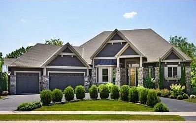 Stone and shake front
