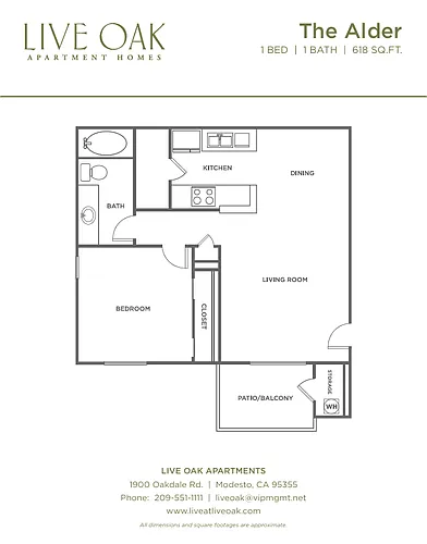 Floor plan 1 Bedroom