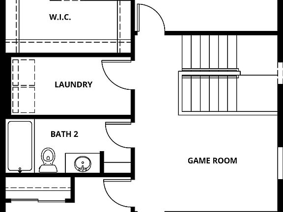 The second floor of the Howard has the bedrooms.