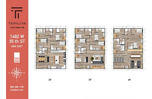 Floor plan 1482 W 35th St