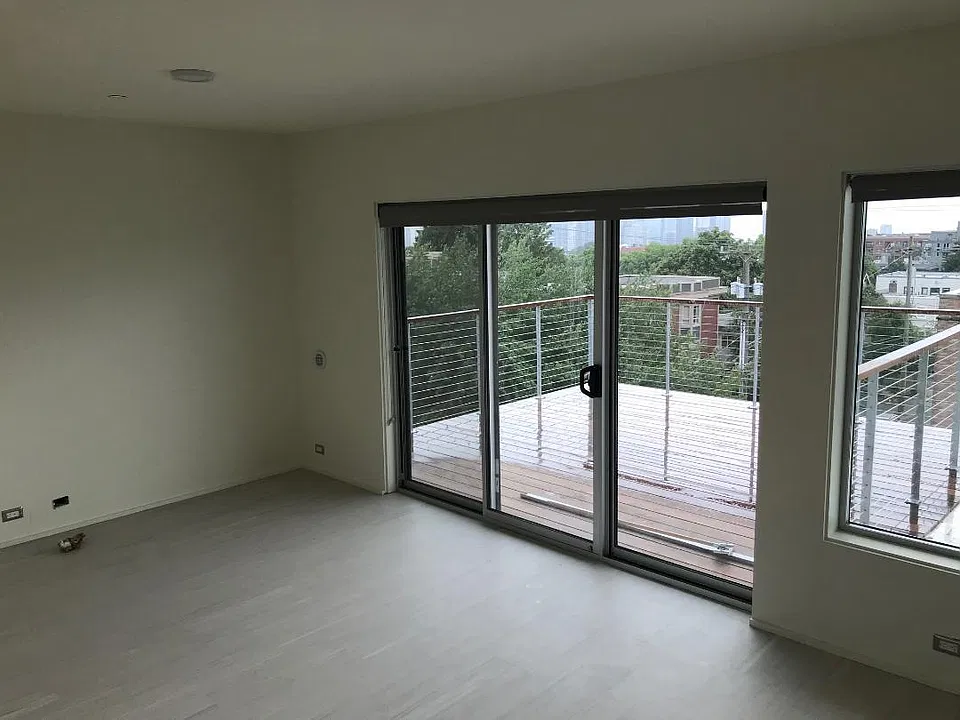 Private Deck facing west outside living room