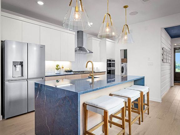 Kitchen with Island Bar Seating