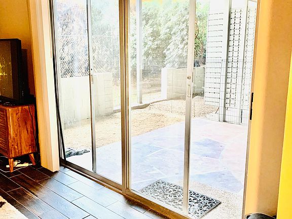 Private covered patio