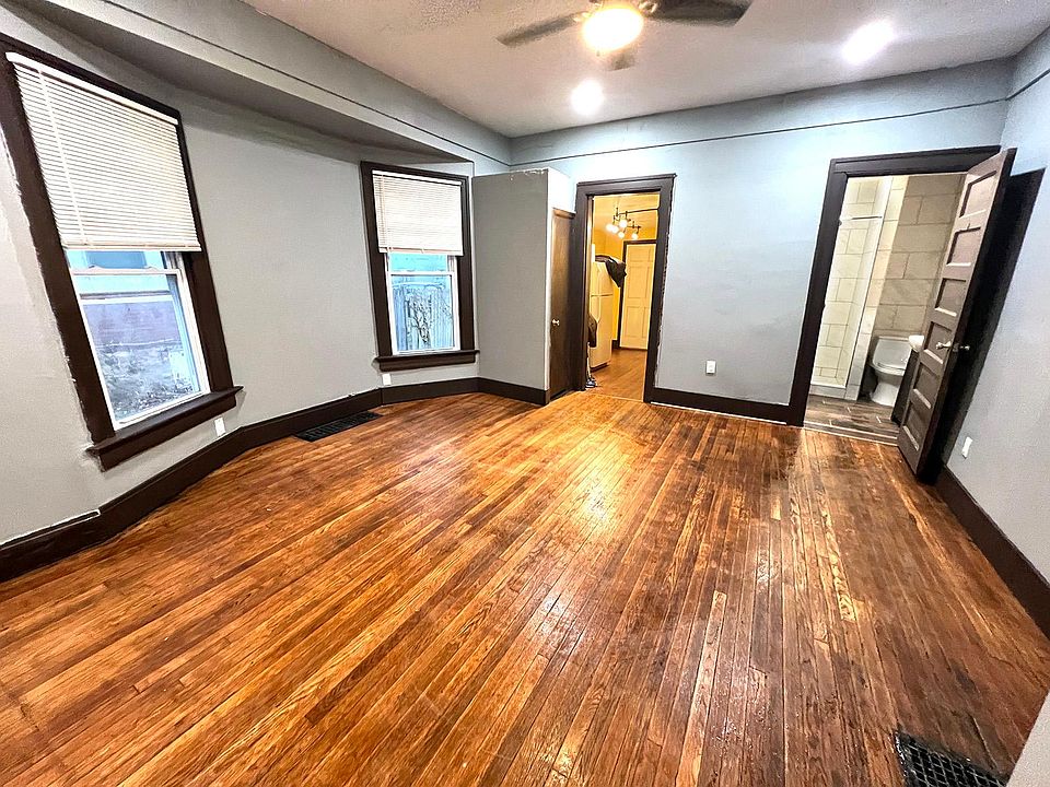 View of living room from hallway entrance