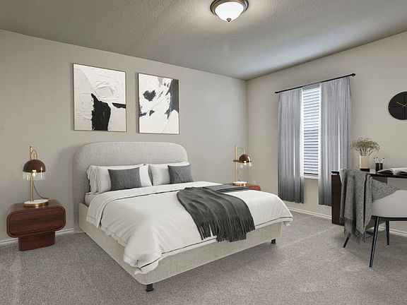 Secondary bed with ample closet space