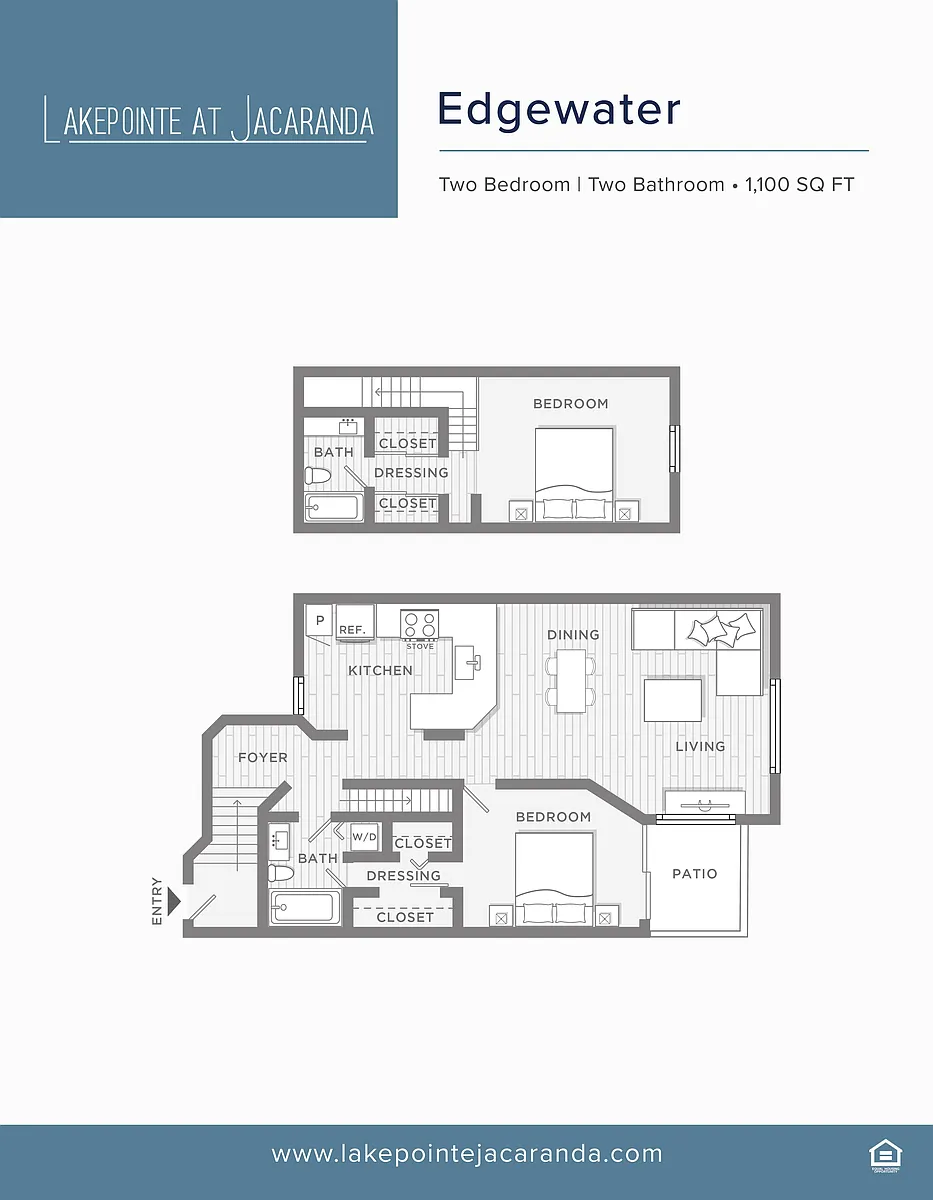 Floor plan Edgewater (Townhome)