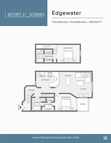 Floor plan Edgewater (Townhome)