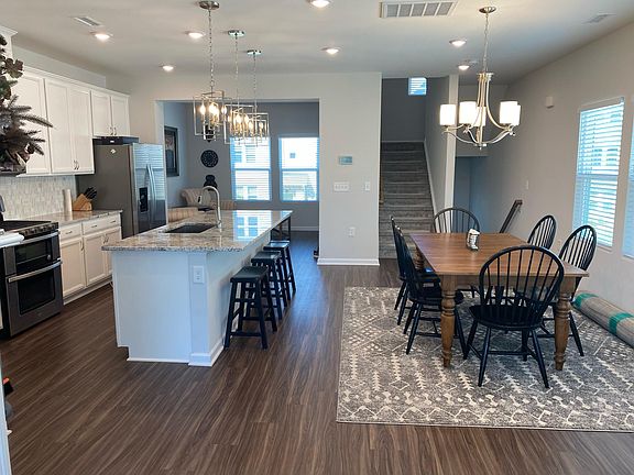 Dining area and kitchen