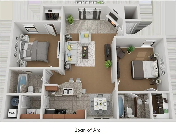 Floor plan Joan of Arc