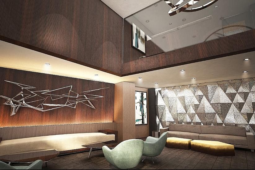 Visitor Lobby with bathroom