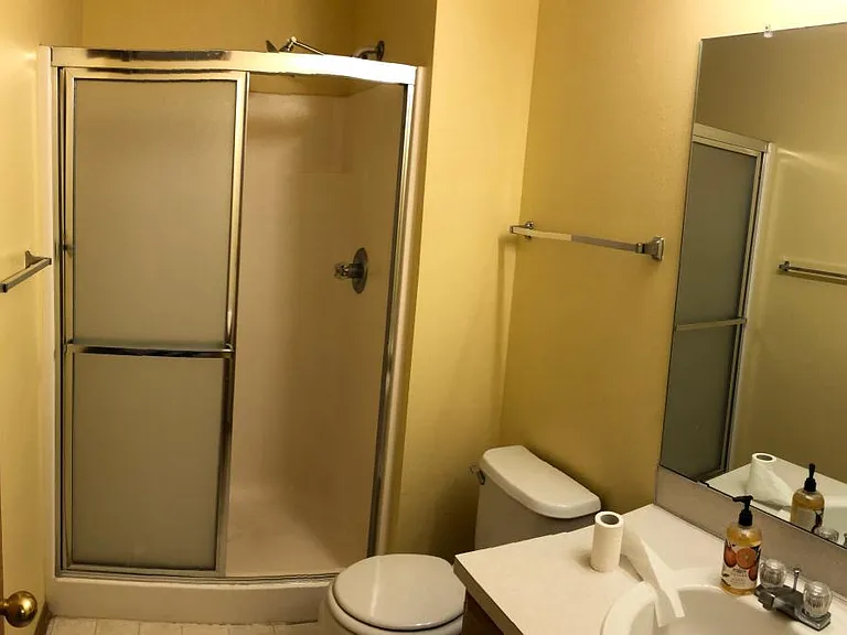 Master bathroom with shower