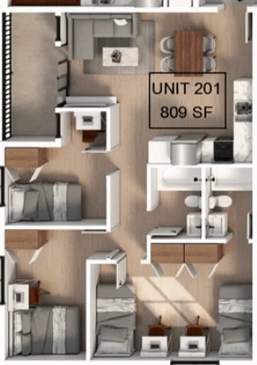3 Bedroom | 2 Bathroom A Apartment 3 Bedroom | 2 Bathroom A Apartment