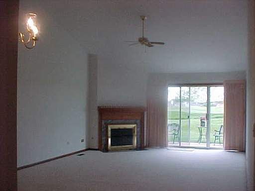 Living room with fireplace