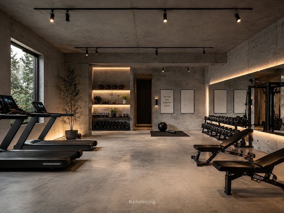 RENDERING OF THE GYM. NOT ACTUAL GYM.