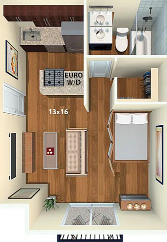 The Evergreen Floor Plan - 3D The Evergreen Floor Plan - 3D