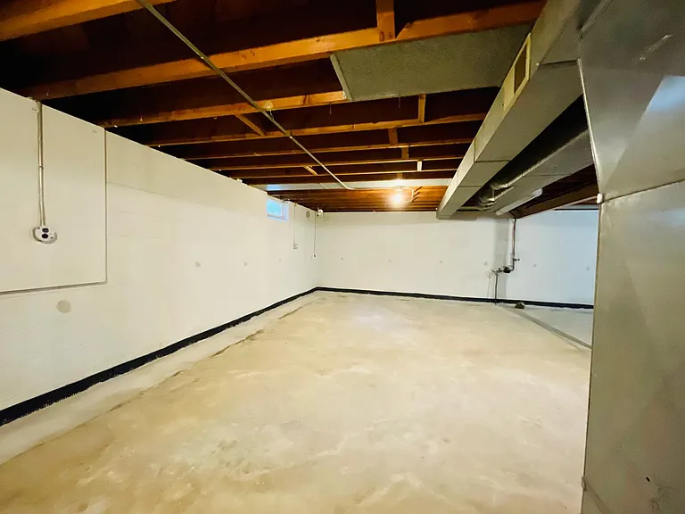 Basement storage space