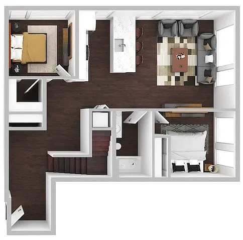 Floor plan 3 Bed/2 Bath-G1