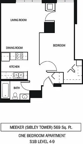 Floor plan Meeker