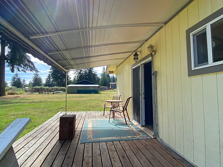 Covered back porch