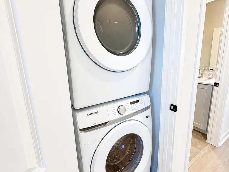 Next Gen laundry closet. Washer and dryer included