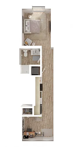 Floor plan Loft Studio E