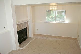 Family room has fireplace