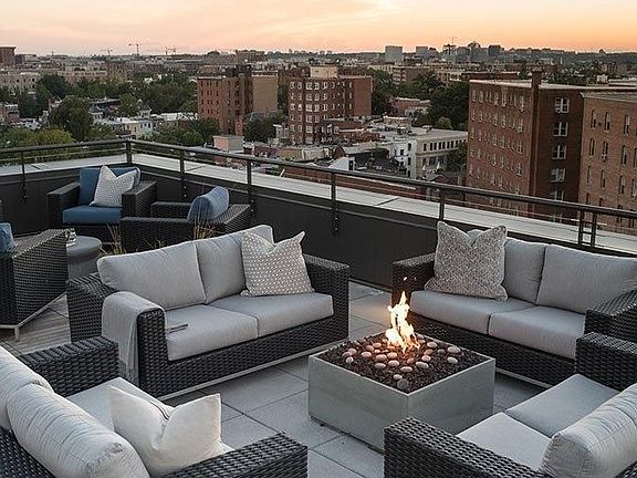 Rooftop fire pit.