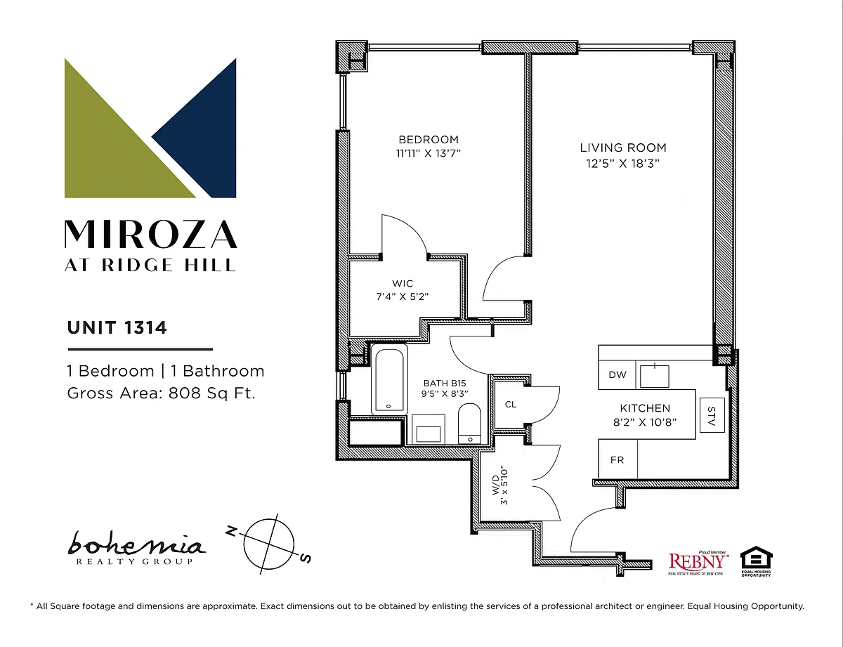 Floor plan 1br 14 Line Upper