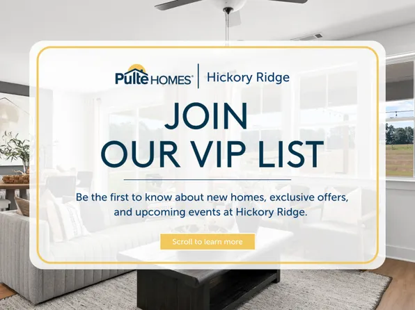 Homes Available Soon, Hickory Ridge