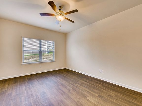 Stunning wood-look flooring included