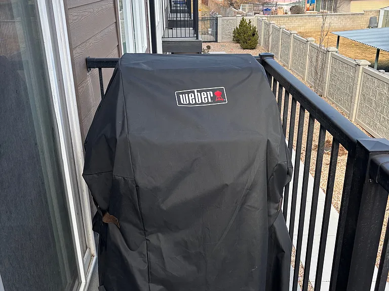 balcony with gas grill