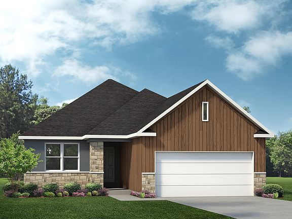 Elevation F - Optional Includes stucco finish. Garage door style and masonry returns are optional.