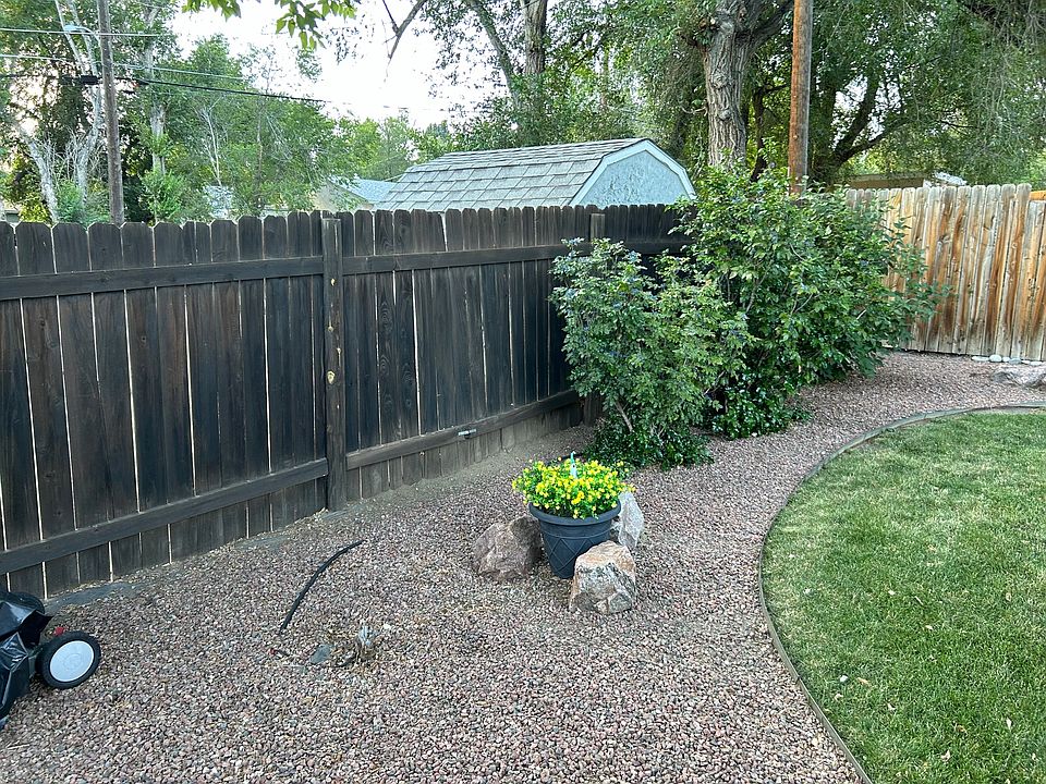 Fully fenced backyard 1/3
