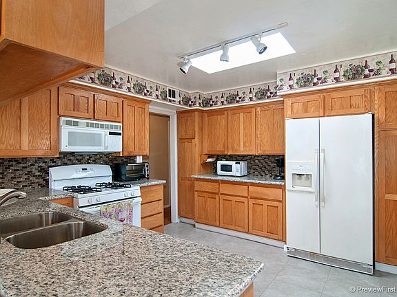 New granite and backsplash