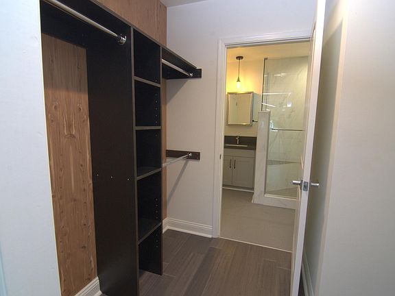 Cedar-lined walk through closet