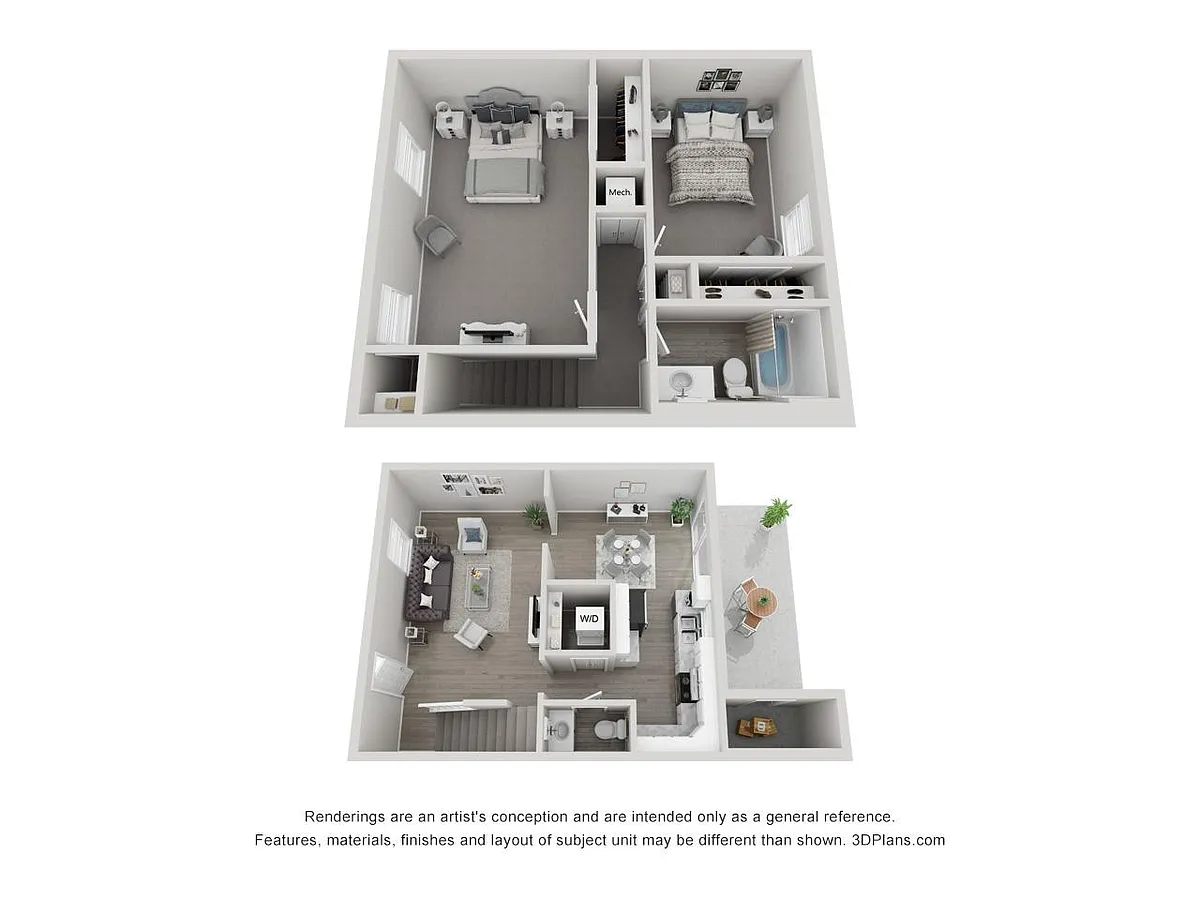 Floor plan Two Bedroom