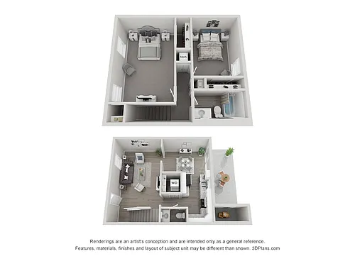 Floor plan Two Bedroom